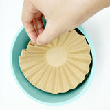 Maxbell Round Silicone Coffee Filter Holder Container Organizer Stylish Looking Grey