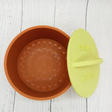 Maxbell Round Silicone Coffee Filter Holder Container Organizer Stylish Looking Grey