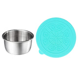 Maxbell Stainless Steel Dipping Sauce Cup with Lid for Home Outdoor Light Green
