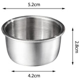 Maxbell Stainless Steel Dipping Sauce Cup with Lid for Home Outdoor Light Green