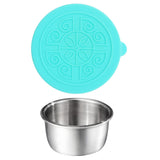 Maxbell Stainless Steel Dipping Sauce Cup with Lid for Home Outdoor Light Green