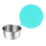 Maxbell Stainless Steel Dipping Sauce Cup with Lid for Home Outdoor Light Green