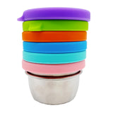 Maxbell Stainless Steel Dipping Sauce Cup with Lid for Home Outdoor Light Green
