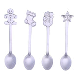 Maxbell 4 Pieces Stainless Steel Teaspoons Tableware for Cake Ice Cream Cappuccino