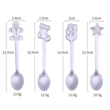 Maxbell 4 Pieces Stainless Steel Teaspoons Tableware for Cake Ice Cream Cappuccino