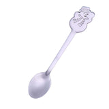 Maxbell 4 Pieces Stainless Steel Teaspoons Tableware for Cake Ice Cream Cappuccino