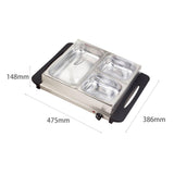 Maxbell Portable Electric Buffet Server Warmer Big Capacity for Parties Dinners