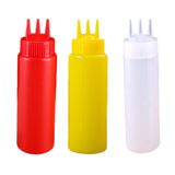 Maxbell 3x Ketchup Bottle press Container press Sauce Bottle for Condiments 650ml