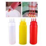 Maxbell 3x Ketchup Bottle press Container press Sauce Bottle for Condiments 650ml