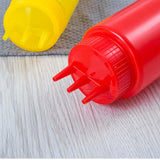 Maxbell 3x Ketchup Bottle press Container press Sauce Bottle for Condiments 450ml