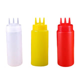 Maxbell 3x Ketchup Bottle press Container press Sauce Bottle for Condiments 450ml