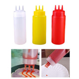 Maxbell 3x Ketchup Bottle press Container press Sauce Bottle for Condiments 360ml