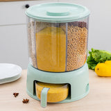 Maxbell Rice Dispenser with Lid and Cup for Soybean Laundry Scent Beads Green