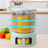 Maxbell Rice Dispenser with Lid and Cup for Soybean Laundry Scent Beads Green