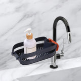 Maxbell Multipurpose Faucet Rack Dish Cloth Hanger Accessories for Bathroom Brush blue