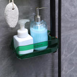 Maxbell Faucet Drain Rack Dish Cloth Hanger Accessories for Kitchen Sinks Rag Soap dark green