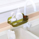 Maxbell Faucet Drain Rack Dish Cloth Hanger Accessories for Kitchen Sinks Rag Soap green