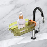 Maxbell Faucet Drain Rack Dish Cloth Hanger Accessories for Kitchen Sinks Rag Soap green