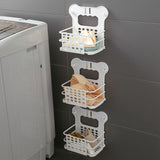 Maxbell Collapsible Storage Baskets Multifunctional Holder Hanging for Towels Socks Gray