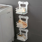 Maxbell Collapsible Storage Baskets Multifunctional Holder Hanging for Towels Socks Gray