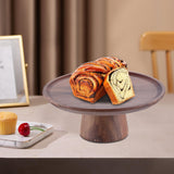 Maxbell Wood Cake Stand Dessert Display Plate Serving Tray for Table Pies Wedding L