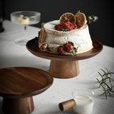 Maxbell Wood Cake Stand Dessert Display Plate Serving Tray for Table Pies Wedding L