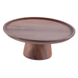 Maxbell Wood Cake Stand Dessert Display Plate Serving Tray for Table Pies Wedding L