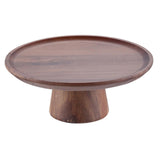 Maxbell Wood Cake Stand Dessert Display Plate Serving Tray for Table Pies Wedding L