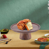 Maxbell Wood Cake Stand Dessert Display Plate Serving Tray for Table Pies Wedding L