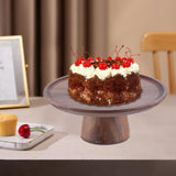 Maxbell Wood Cake Stand Dessert Display Plate Serving Tray for Table Pies Wedding L