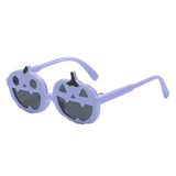 Maxbell Dog Sunglasses Costume Halloween Pumpkin Shaped Puppy Eyewear Pets Glasses Blue