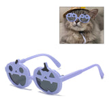 Maxbell Dog Sunglasses Costume Halloween Pumpkin Shaped Puppy Eyewear Pets Glasses Blue