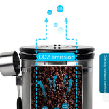 Maxbell Coffee Canister Coffee Container Fruit Sealed Box for Coffee 1.5L