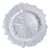 Maxbell Glass Plate Decorative Tray Fruit Plate for Party Events Dinner Decor Argent