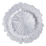 Maxbell Glass Plate Decorative Tray Fruit Plate for Party Events Dinner Decor Argent