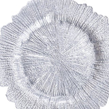 Maxbell Glass Plate Decorative Tray Fruit Plate for Party Events Dinner Decor Argent