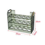 Maxbell Egg Tray Egg Fresh Storage 30 Grid Egg Holder for Fridge Table Green
