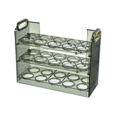 Maxbell Egg Tray Egg Fresh Storage 30 Grid Egg Holder for Fridge Table Green