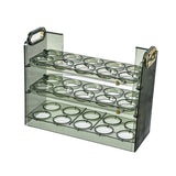 Maxbell Egg Tray Egg Fresh Storage 30 Grid Egg Holder for Fridge Table Green