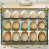 Maxbell Egg Tray Egg Fresh Storage 30 Grid Egg Holder for Fridge Table Green