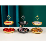 Maxbell Snack Tray 2 Tier Cupcake Stand Cosmetic Storage Rack for Party Desktop Aureate