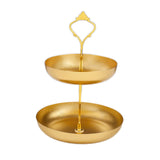 Maxbell Snack Tray 2 Tier Cupcake Stand Cosmetic Storage Rack for Party Desktop Aureate