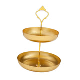 Maxbell Snack Tray 2 Tier Cupcake Stand Cosmetic Storage Rack for Party Desktop Aureate