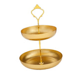 Maxbell Snack Tray 2 Tier Cupcake Stand Cosmetic Storage Rack for Party Desktop Aureate