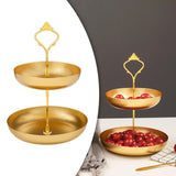 Maxbell Snack Tray 2 Tier Cupcake Stand Cosmetic Storage Rack for Party Desktop Aureate
