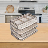 Maxbell Fruit Hot Pot Side Dish Plate Kitchen Preparation Plate for Livingroom grey