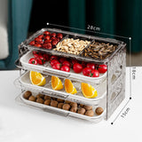 Maxbell Fruit Hot Pot Side Dish Plate Kitchen Preparation Plate for Livingroom grey