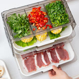 Maxbell Fruit Hot Pot Side Dish Plate Kitchen Preparation Plate for Livingroom white