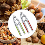 Maxbell Zinc Alloy Walnut Shell Clip Opener Remover for Hazelnuts Pistachio Red