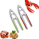 Maxbell Zinc Alloy Walnut Shell Clip Opener Remover for Hazelnuts Pistachio Red